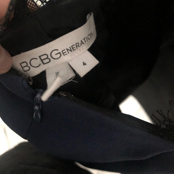 BCBGENERATION High Neck Open Back Lace Dress - Picture 8 of 9